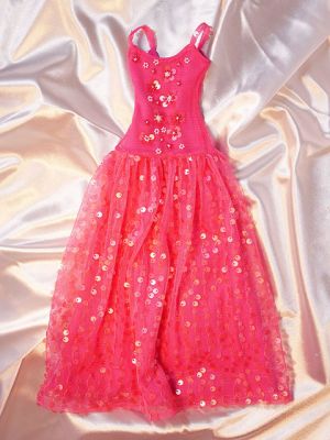 Pink bead flower sequin 41